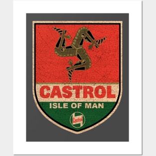 Isle Of Man TT shield Vintage as hell Posters and Art